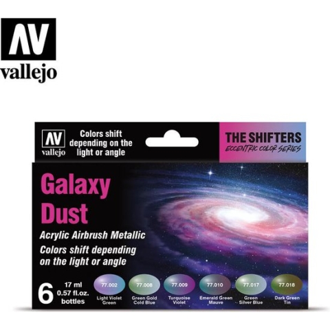 Vallejo val 77092 - The Shifters set Galaxy Dust Set - 6 x 17 ml (speciale kleuren)