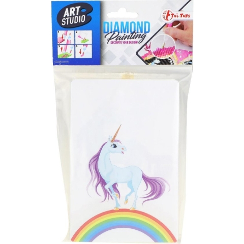 Knutselset Diamond Painting Eenhoorn Regenboog 15 X 10 Cm
