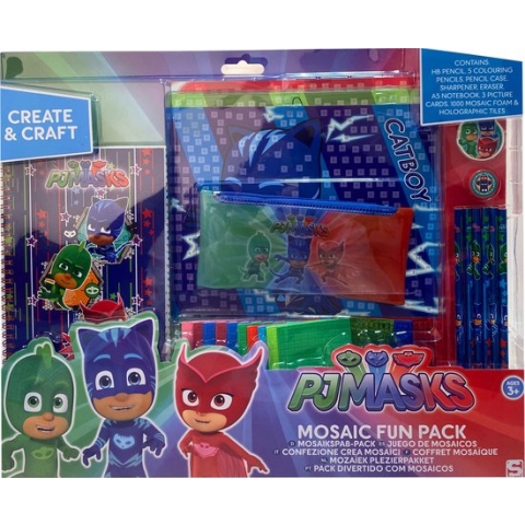 Jonotoys Handwerkset Mosaic Fun Pj Masks Junior Hout 15-delig