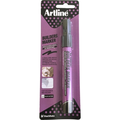 Viltstift Artline Professional builders zwart