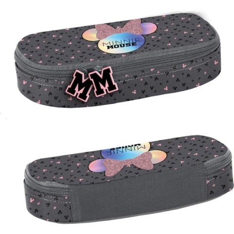 Disney Minnie Mouse Etui - 23 x 10 x 5 cm - Grijs