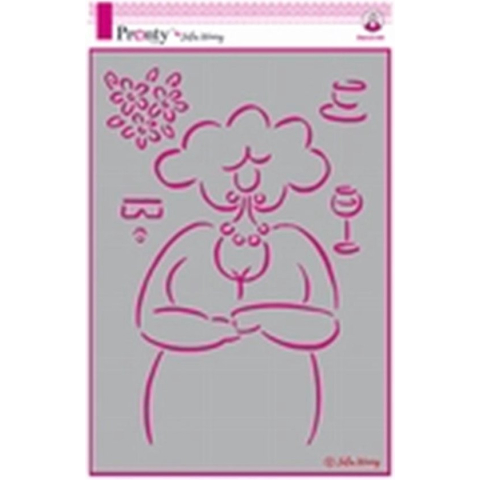 Pronty Stencil Lovely Lady 470.765.001 A4 Julia Woning
