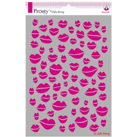 Pronty Stencil Kisses 470.765.004 A4 Julia Woning