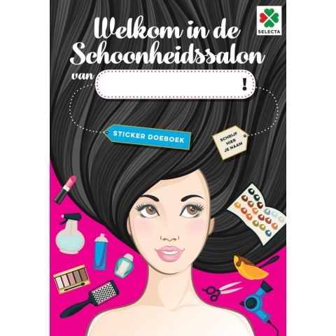 Welkom in mijn schoondheidssalon - Sticker Doeboek