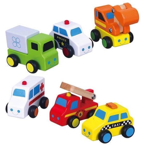 vigatoys - Mini Voertuigen - Set - 6 stuks