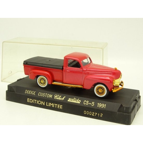 SOLIDO DODGE CUSTOM CLUB SOLIDO EDITION LIMITE 1991 1:43 CS-5