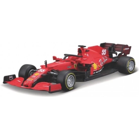 BBurago - Ferrari SF21 - Carlos Sainz #55 - 2021 - Schaalmodel 1:43