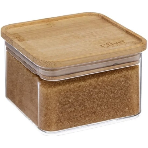 5Five - Keuken voorraadpot - Berlino - kunststof/bamboe - 500 ml