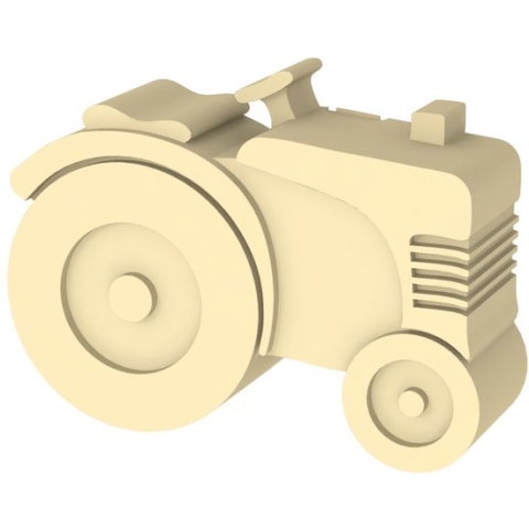 Blafre - Lunchbox - tractor - yellow