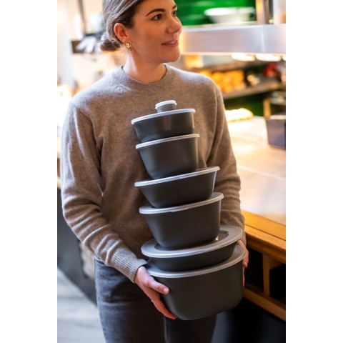 Schaal met Deksel, 700ml - Set van 6, Herbruikbaar - Connect Box 0,7 - Koziol Move | Bio-Circulair