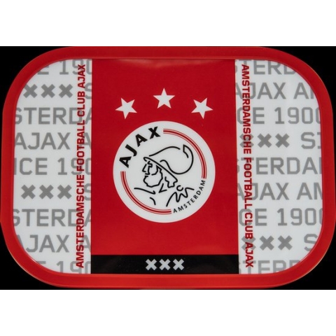 Ajax Lunchbox W/R/W Logo Mepal - Ajax Broodtrommel - Ajax Amsterdam - Ajax School -