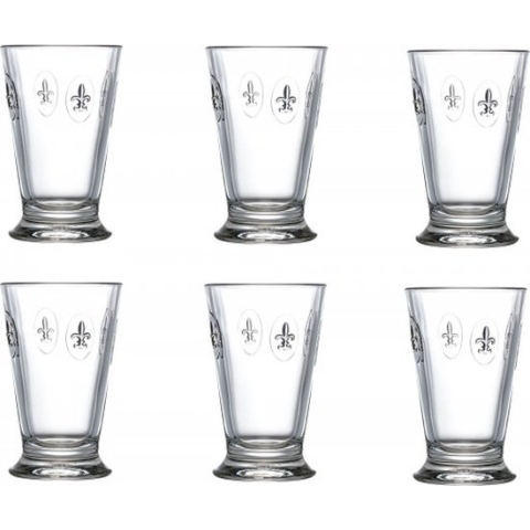 Longdrinkglazen La Rochere - Fleur de lys - 300ml - set van 6