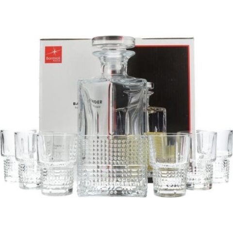 Bormioli Rocco Novecento Liquor whiskeyset - 7-delig