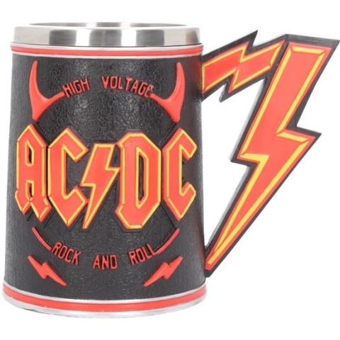 Nemesis Now - AC/DC Logo - Bierpul - Zwart en Rood - 15.2cm