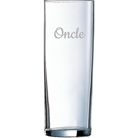 Longdrinkglas gegraveerd - 31cl - Oncle