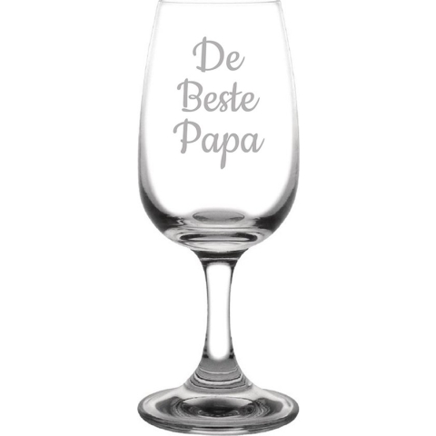 Gegraveerde portglas 12cl De Beste Papa