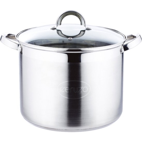 Ceruzo RVS Soeppan - Diameter 26 cm -H 19 cm - 9.5 liter - Stamppot Pan
