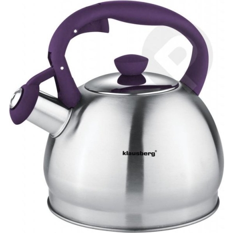 Klausberg 7043 Fluitketel 1.8 liter - Paars handvat