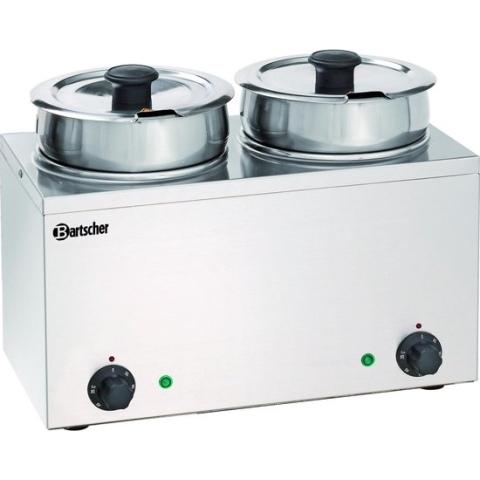 Bain Marie Hotpot - Elektrisch - 2x 3,5 Liter - Bartscher 606035 - Horeca & Professioneel