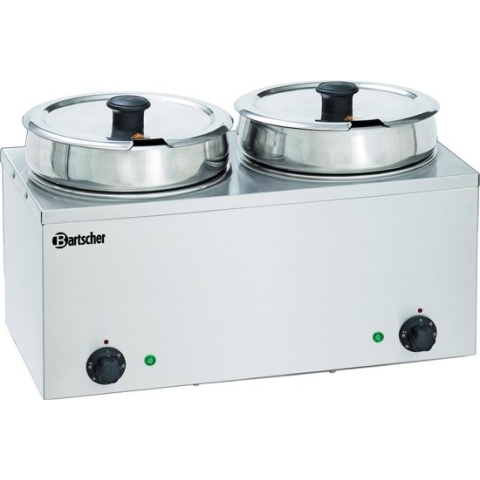 Bain Marie Hotpot - Elektrisch - 2x 6,5 Liter - Bartscher 606065 - Horeca & Professioneel