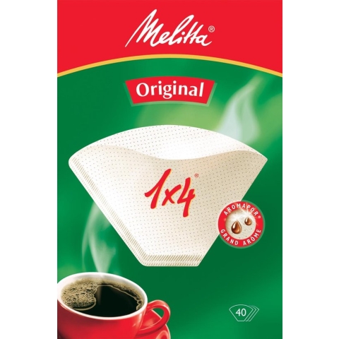 Melitta koffiefilter - maat 1 x 4 -  1 pak van 40 stuks