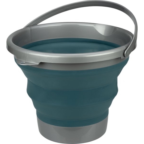 Abbey Camp Emmer Opvouwbaar - 10 Liter - Blauw/Grijs