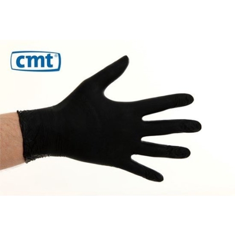 CMT soft nitril handschoenen poedervrij M zwart