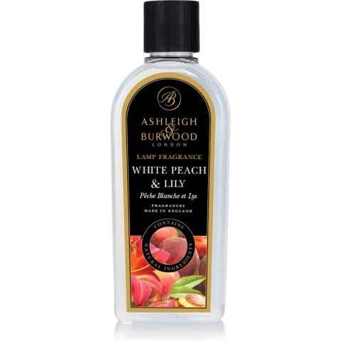 Ashleigh & Burwood Navulling - voor geurbrander - White Peach & Lily - 500 ml