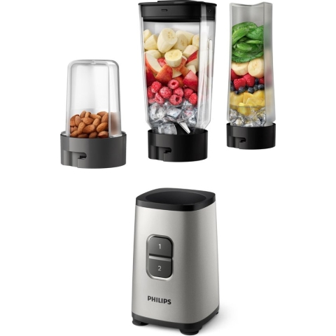 Philips Daily HR2604/80 - Mini Blender - Metallic