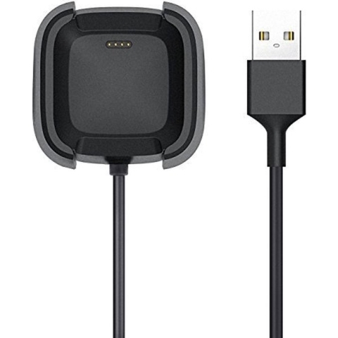Oplader geschikt voor FitBit Versa 2 - Strap-it Oplaadkabel - charger - lader