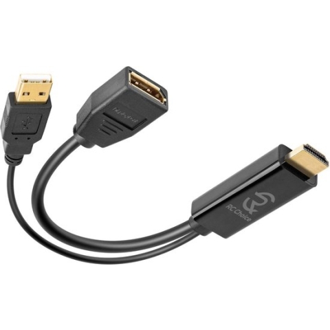 HDMI naar DisplayPort - 4K Ultra HD 60Hz - USB Voeding - Actieve Kabel Adapter