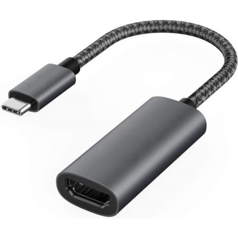 USB C naar HDMI-adapter (4K@60Hz), 310 USB-C-adapter (4K HDMI), aluminium draagbare USB C-adapter, voor MacBook Pro, MacBook Air, iPad Pro, Pixelbook, XPS, Galaxy en meer