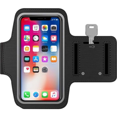 MMOBIEL Sport Hardloop Armband voor iPhone 13 Pro / 13 Pro Max / iPhone 12 Pro/ 12 Pro Max/ 11 Pro/ 11 Pro Max - Zwart