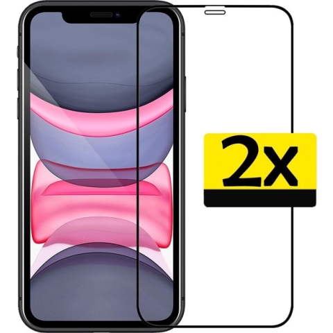 iPhone 11 Screenprotector Bescherm Glas 3D - iPhone 11 Screen Protector Glas 3D Extra Sterk - 2 Stuks