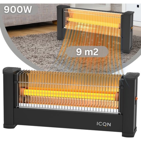 ICQN Infrarood Kachel, Elektrische Verwarming - 900W - IP20