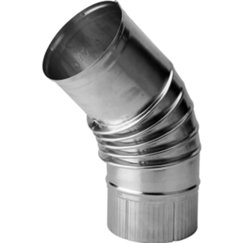 Burgerhout aluminium plooibocht 45° NEN 7203 150mm