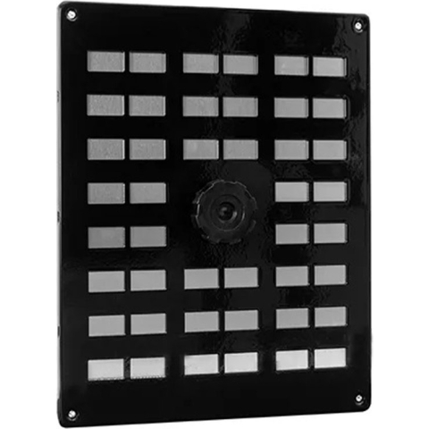 Schuifrooster met draaiknop 250 x 200 mm aluminium