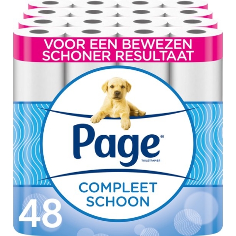 Page toiletpapier - 48 rollen - Compleet Schoon wc papier - met een vleugje katoen