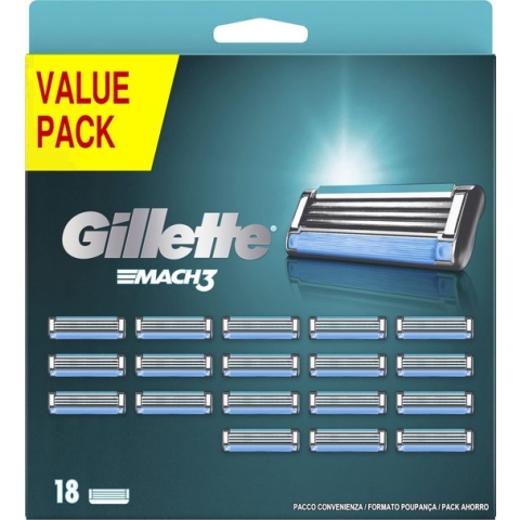Gillette Mach3 Navulmesjes - 18 Stuks