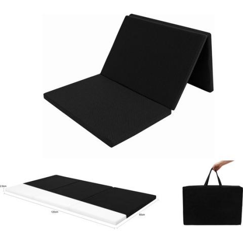 Bebies First Opvouwbaar Campingbed Matras / Baby Matras 60x120x2,9 - Zwart