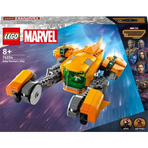 LEGO Marvel Het schip van Baby Rocket Guardians of the Galaxy Volume 3 Set - 76254