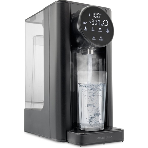 Studio Linea Luxe Heetwaterdispenser - Touch Display - 2.7 Liter Afneembaar Reservoir - Temperatuurregeling - Instant Waterkoker - SLWK60BK