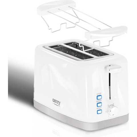 Broodrooster - 6 standen - Wit - Broodroosters - Broodrooster retro - 900W