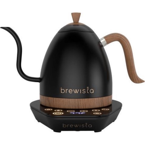 Brewista Artisan Gooseneck Kettle 1.0 Liter Matte Black - Zwanenhals Variabele Temperatuur Waterkoker Mat Zwart