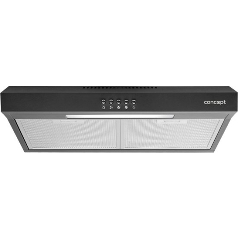 Concept 50cm OPP1250BC zwarte afzuigkap LED verlichting