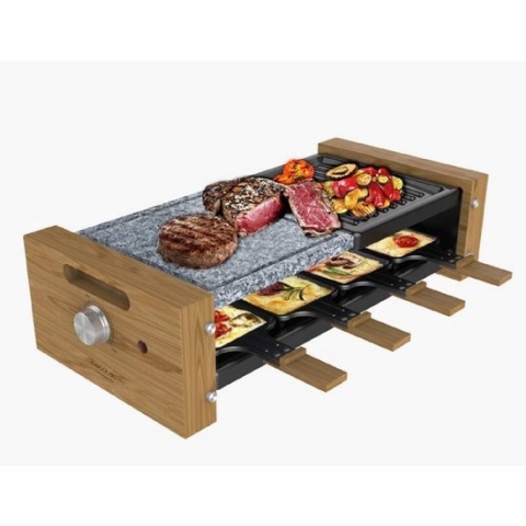Grilplaat Cecotec Cheese&Grill 8400 Wood MixGrill 1200 W
