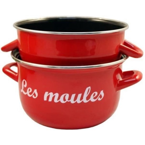 BAUMALU Marmieten pot met vormen - 18 cm - Rode markering