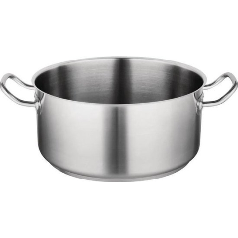 RVS Kookpan Laag Model - 13 Liter - Vogue T187 - Horeca & Professioneel
