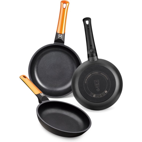 Pan BRA Efficient Orange Ø 22 cm TEFLON Zwart Oranje Gehard aluminium