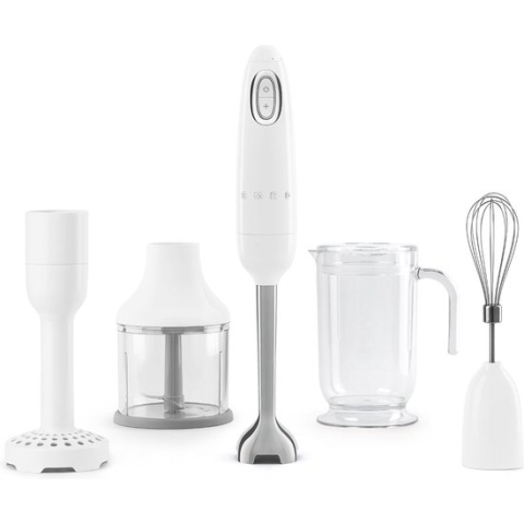 SMEG HBF22WHEU - Staafmixer - Wit - 700W - Met accessoires